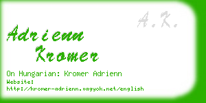 adrienn kromer business card